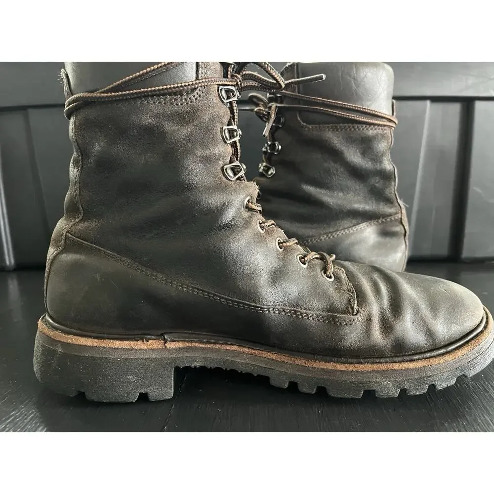 Thursday Boot Co Explorer Mens 9.5 Brown Leather Combat Boots Rugged Vibram Sole